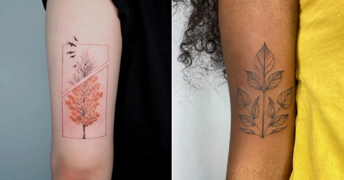 Fall Themed Tattoos: Embracing Autumn’s Artistic Splendor.