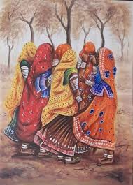 Indian Woman Painting