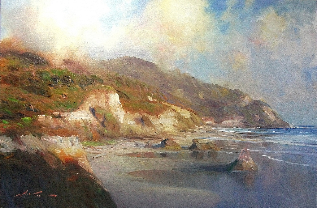 Michael Wood: Illuminating Canvases with Ethereal Dreams.