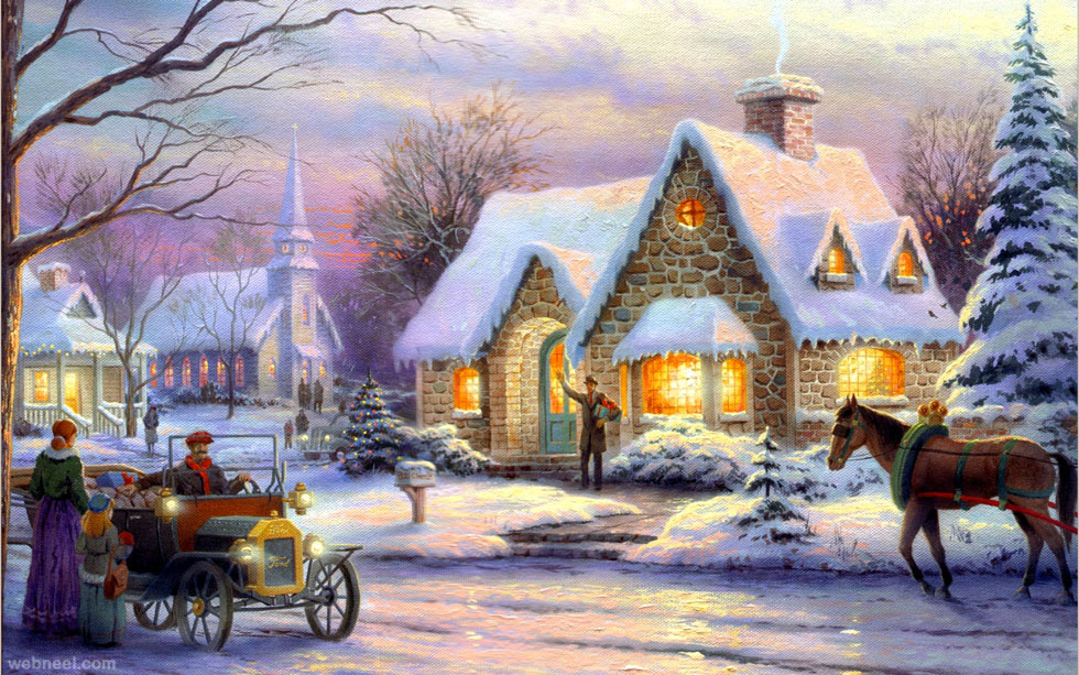 Pretty Christmas Paintings